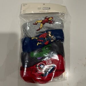 Gap Marvel Superheroes 4 Pack Underwear Blue Red Gray Green Trunks Size L 10